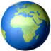 Globe showing Europe-Africa emoji
