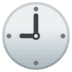 Nine o'clock emoji